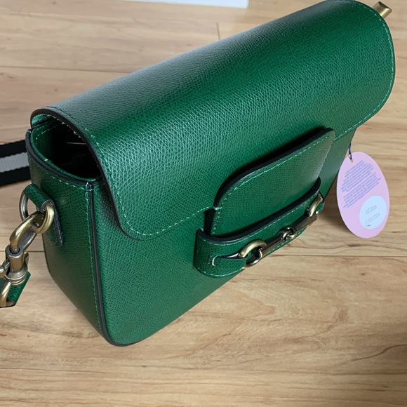 BEVINI Modena green genuine leather women crossbody bag - Picture 10 of 16
